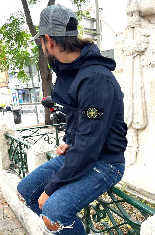 Stone Island LIGHT SOFT SHELL-R_E.DYE® TECHNOLOGY IN RECYCLED POLYESTER