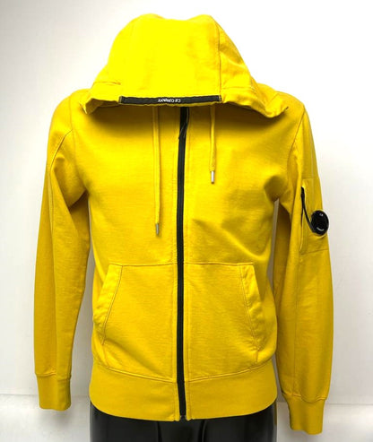 C.P Company Light Fleece Zipped Hoodie Jaune