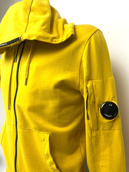 C.P Company Light Fleece Zipped Hoodie Jaune